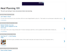 Tablet Screenshot of mealplanning101.com